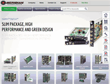 Tablet Screenshot of meridian-tech.com